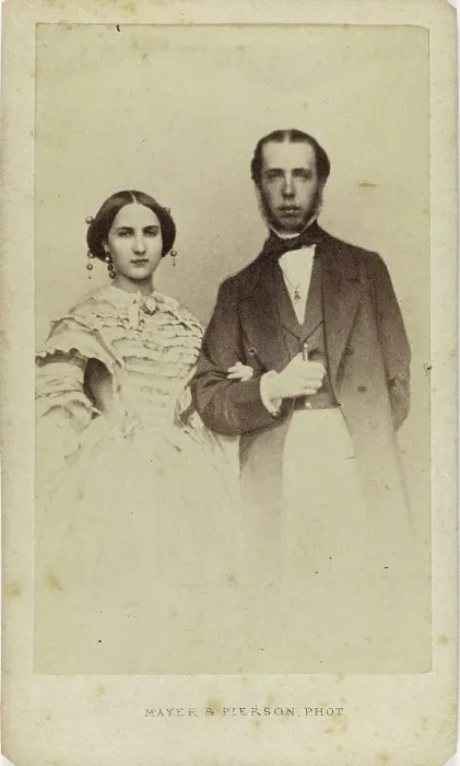 Framed Print : Portrait of Charlotte and Maximilian I of Mexico, 1857. Creator: Photo studio Mayer & Pierson. Portrait of Charlotte and Maximilian I of Mexico, 1857. Creator: Photo studio Mayer & Pierson Framed Print : Portrait of Charlotte and Maximilian I of Mexico, 1857. Creator: Photo studio Mayer & Pierson. Portrait of Charlotte and Maximilian I of Mexico, 1857. Creator: Photo studio Mayer & Pierson