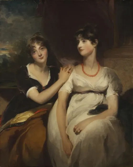 Framed Print : Portrait of Charlotte and Sarah Carteret-Hardy, 1801. Creator: Thomas Lawrence (British Framed Print : Portrait of Charlotte and Sarah Carteret-Hardy, 1801. Creator: Thomas Lawrence (British