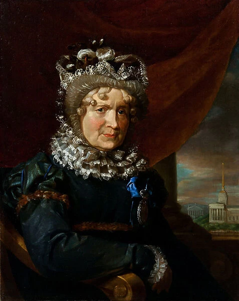 Portrait of Charlotte von Lieven, nee von Gaugreben (1743-1828), 1831. Creator: Anonymous