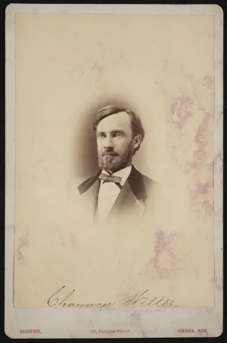 Framed Print : Portrait of Chauncey Wiltse (1834-1894), 1875-1876. Creator: Frank F Currier Framed Print : Portrait of Chauncey Wiltse (1834-1894), 1875-1876. Creator: Frank F Currier