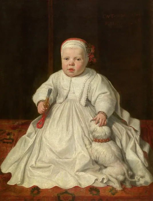 Framed Print : Portrait of a Child, 1645. Creator: Peter van Lint Framed Print : Portrait of a Child, 1645. Creator: Peter van Lint