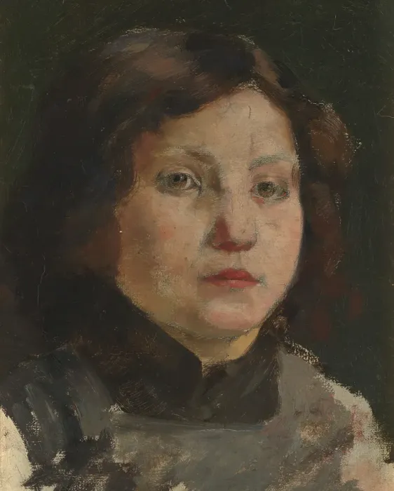 Framed Print : Portrait of a Child, 1895-1905. Creator: Emile Vloors Framed Print : Portrait of a Child, 1895-1905. Creator: Emile Vloors