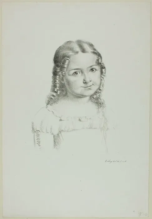 Framed Print : Portrait of a Child, c. 1816. Creator: Charles-Philibert de Lasteyrie Framed Print : Portrait of a Child, c. 1816. Creator: Charles-Philibert de Lasteyrie