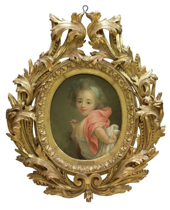 Framed Print : Portrait of a Child, c18th century. Creator: Anon Framed Print : Portrait of a Child, c18th century. Creator: Anon