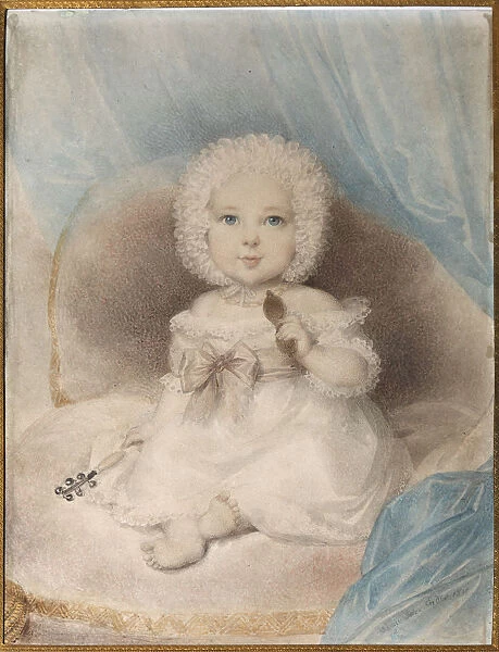 Portrait of a child with a Lorgnette