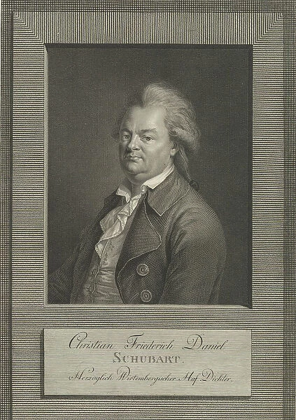 Portrait of Christian Friedrich Daniel Schubart (1739-1791), 1790