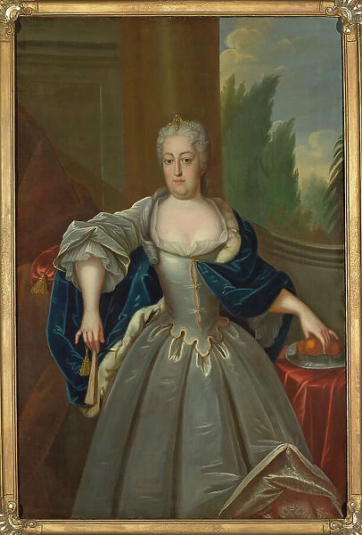 Portrait of Christiane Eberhardine of Brandenburg-Bayreuth (1671-1727), Electress of Saxony... c.17 Creator: Anonymous