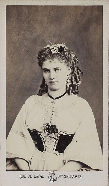 Portrait of Christine Nilsson (1843-1921). Creator: Cremiere