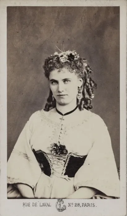 Framed Print : Portrait of Christine Nilsson (1843-1921). Creator: Cremiere Framed Print : Portrait of Christine Nilsson (1843-1921). Creator: Cremiere