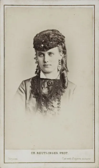 Framed Print : Portrait of Christine Nilsson (1843-1921). Creator: Photo studio Reutlinger, Paris Framed Print : Portrait of Christine Nilsson (1843-1921). Creator: Photo studio Reutlinger, Paris