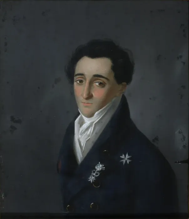 Framed Print : Portrait of Christofor Ekimovich Abamelik-Lazarev (1789-1871), 1820. Artist: Bardou, Karl Wilhelm (1750s-after 1842) Framed Print : Portrait of Christofor Ekimovich Abamelik-Lazarev (1789-1871), 1820. Artist: Bardou, Karl Wilhelm (1750s-after 1842)