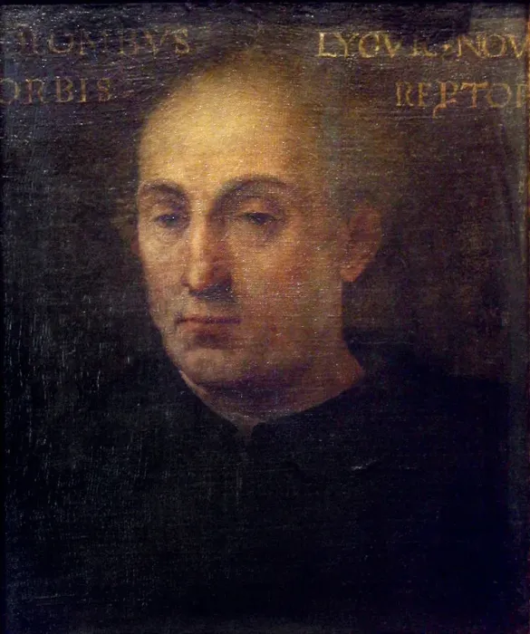 Framed Print : Portrait of Christopher Columbus, 1556. Artist: Dell Altissimo, Cristofano (1525-1605) Framed Print : Portrait of Christopher Columbus, 1556. Artist: Dell Altissimo, Cristofano (1525-1605)