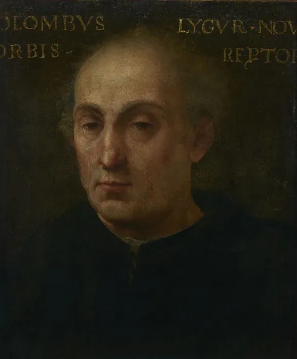 Framed Print : Portrait of Christopher Columbus, ca 1525-1537 Framed Print : Portrait of Christopher Columbus, ca 1525-1537