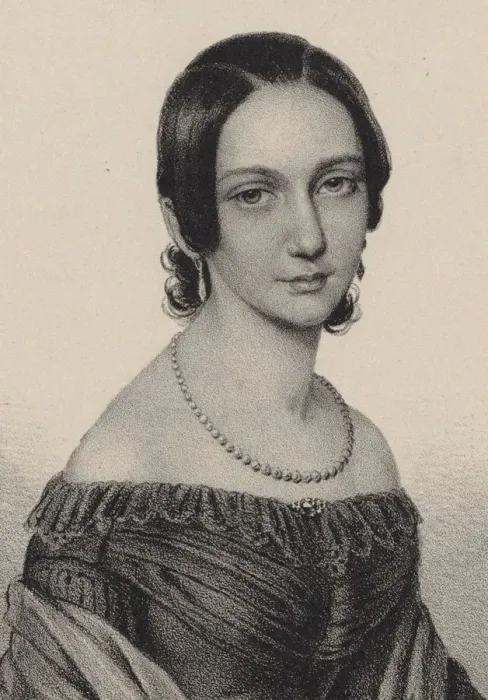 Framed Print : Portrait of Clara Schumann (1819-1896), 1838 Framed Print : Portrait of Clara Schumann (1819-1896), 1838