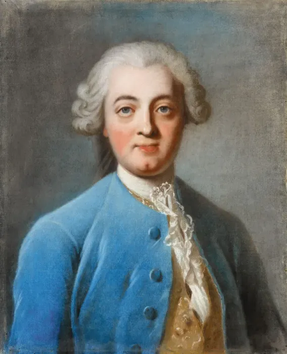 Framed Print : Portrait of Claude Adrien Helvetius (1715-1771). Artist: Van Loo, Amedee (1719-1795) Framed Print : Portrait of Claude Adrien Helvetius (1715-1771). Artist: Van Loo, Amedee (1719-1795)