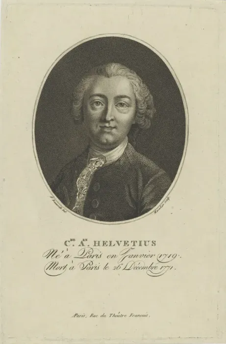 Framed Print : Portrait of Claude Adrien Helvetius (1715-1771), c. 1800. Creator: Bonneville Framed Print : Portrait of Claude Adrien Helvetius (1715-1771), c. 1800. Creator: Bonneville