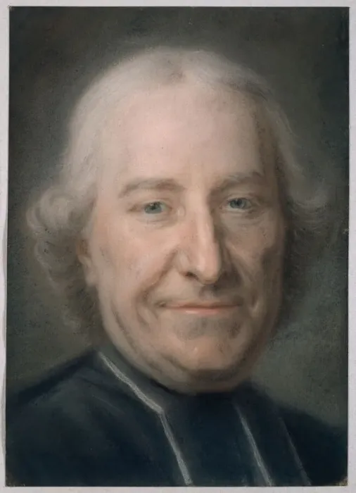 Framed Print : Portrait of Claude Charles Deschamps, 1779. Creator: Maurice-Quentin de La Tour Framed Print : Portrait of Claude Charles Deschamps, 1779. Creator: Maurice-Quentin de La Tour