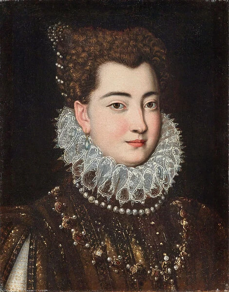Portrait of Clelia Farnese (1552-1613), Second half of the16th cen Creator: Pulzone