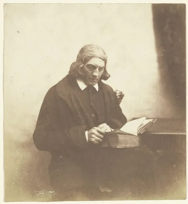 Framed Print : Portrait of a Clergyman with a Book, about 1852-1856. Creator: Roger Fenton Framed Print : Portrait of a Clergyman with a Book, about 1852-1856. Creator: Roger Fenton