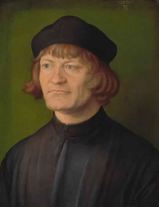 Framed Print : Portrait of a Clergyman (Johann Dorsch?), 1516. Creator: Albrecht Durer Framed Print : Portrait of a Clergyman (Johann Dorsch?), 1516. Creator: Albrecht Durer