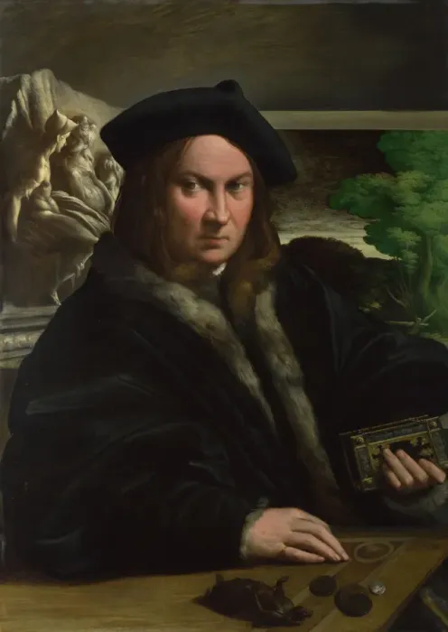 Framed Print : Portrait of a Collector, c. 1523. Creator: Parmigianino (1503-1540) Framed Print : Portrait of a Collector, c. 1523. Creator: Parmigianino (1503-1540)