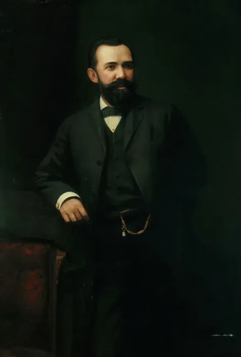 Framed Print : Portrait of Colonel Guilford Wiley Wells, c1886. Creator: Albert Jenks Framed Print : Portrait of Colonel Guilford Wiley Wells, c1886. Creator: Albert Jenks