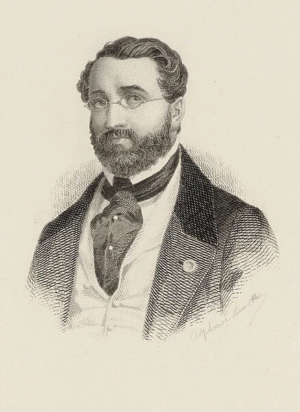 Portrait of the composer Adolphe Adam (1803-1856), c. 1870