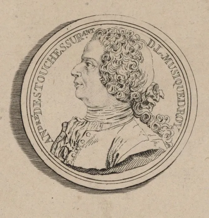 Framed Print : Portrait of the composer Andre-Cardinal Destouches (1672-1749), 1732 Framed Print : Portrait of the composer Andre-Cardinal Destouches (1672-1749), 1732