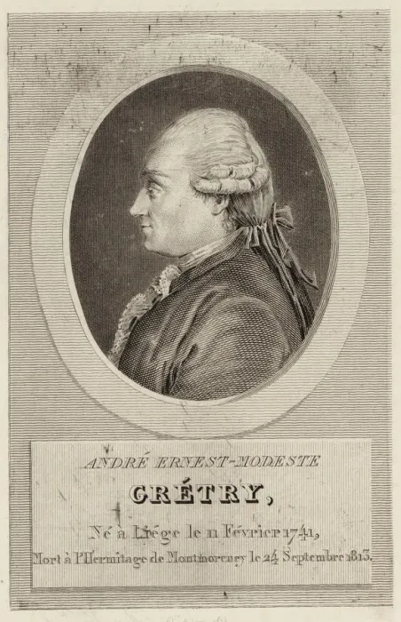 Framed Print : Portrait of the composer Andre Ernest Modeste Gretry (1741-1813) Framed Print : Portrait of the composer Andre Ernest Modeste Gretry (1741-1813)