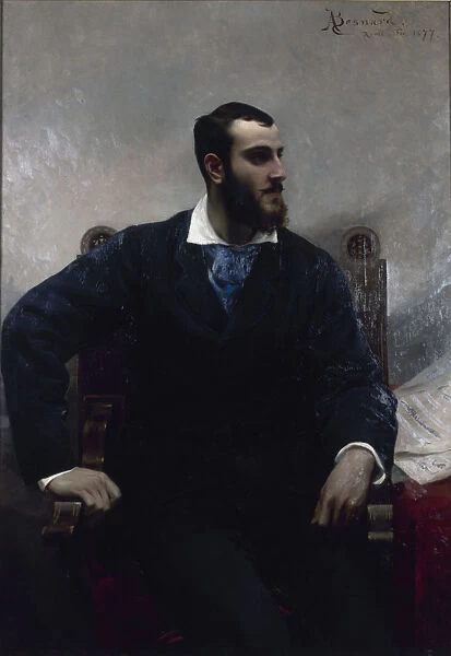 Portrait of the composer Andre Wormser (1851-1926), 1877