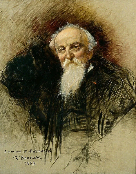 Portrait of the composer Antoine Francois Marmontel (1816-1898)