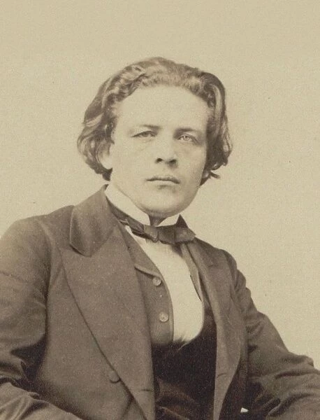 Portrait of the composer Anton Rubinstein (1829-1894), ca 1860-1870. Creator: Desmaisons