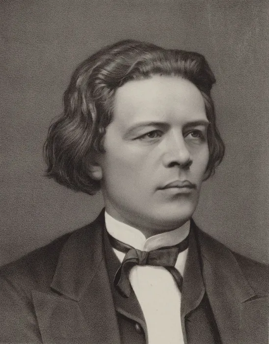 Framed Print : Portrait of the composer Anton Rubinstein (1829-1894), 1840. Creator: Engelbach, Georg (1817-1894) Framed Print : Portrait of the composer Anton Rubinstein (1829-1894), 1840. Creator: Engelbach, Georg (1817-1894)