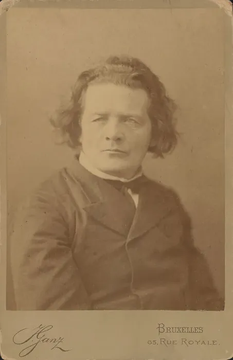 Framed Print : Portrait of the composer Anton Rubinstein (1829-1894), ca 1860. Creator: Photo studio J. Ganz, Bruxelles Framed Print : Portrait of the composer Anton Rubinstein (1829-1894), ca 1860. Creator: Photo studio J. Ganz, Bruxelles