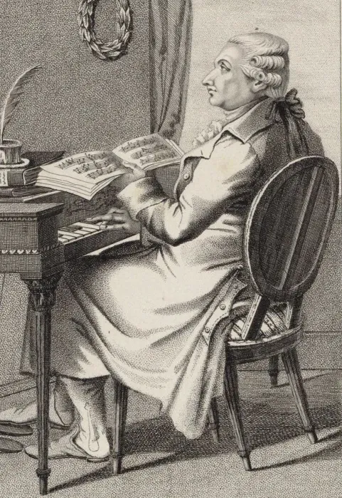 Framed Print : Portrait of the composer Antonio Sacchini (1730-1786), 1820. Creator: Rados, Luigi (1773-1840) Framed Print : Portrait of the composer Antonio Sacchini (1730-1786), 1820. Creator: Rados, Luigi (1773-1840)