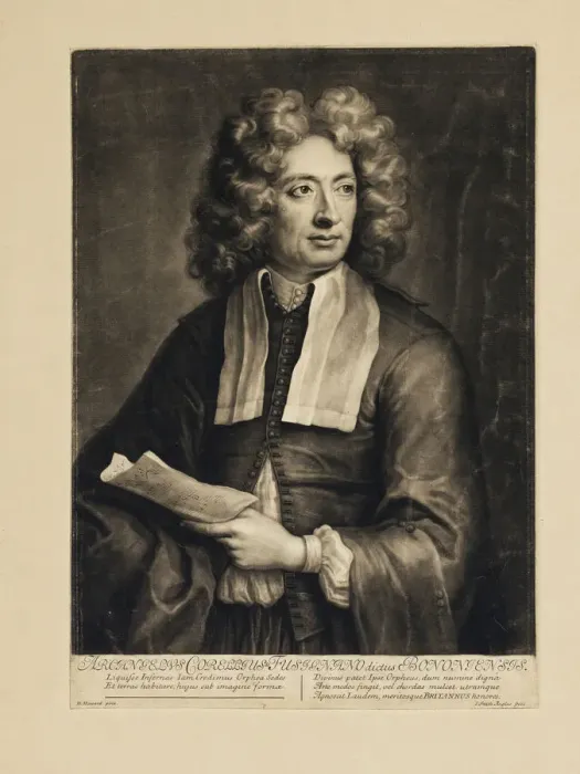 Framed Print : Portrait of the composer Arcangelo Corelli (1653-1713), 1704. Artist: Howard, Hugh (1675-1737) Framed Print : Portrait of the composer Arcangelo Corelli (1653-1713), 1704. Artist: Howard, Hugh (1675-1737)