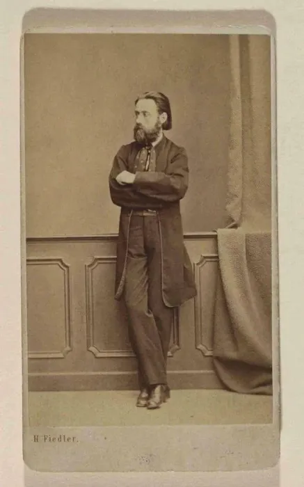 Framed Print : Portrait of the composer Bedrich Smetana, ca 1866. Creator: Photo studio H. Fiedler, Prague Framed Print : Portrait of the composer Bedrich Smetana, ca 1866. Creator: Photo studio H. Fiedler, Prague