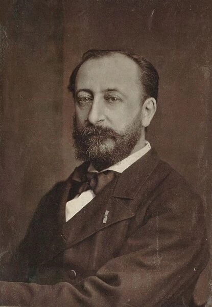 Portrait of the composer Camille Saint-Saens (1835-1921), 1880. Creator: Anonymous