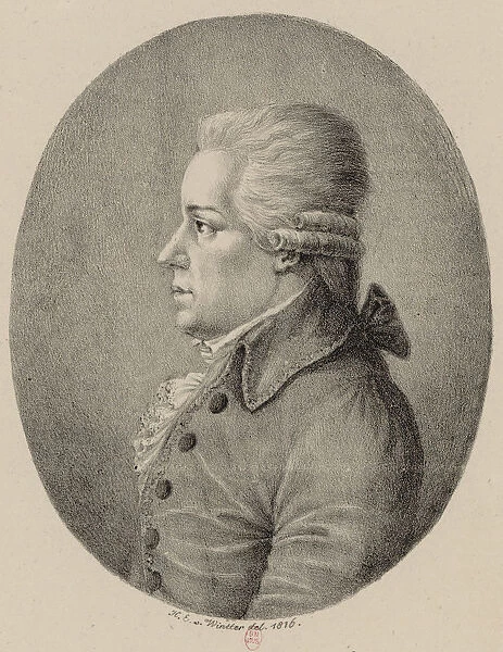 Portrait of the composer Carl Ditters von Dittersdorf (1739-1799), 1816
