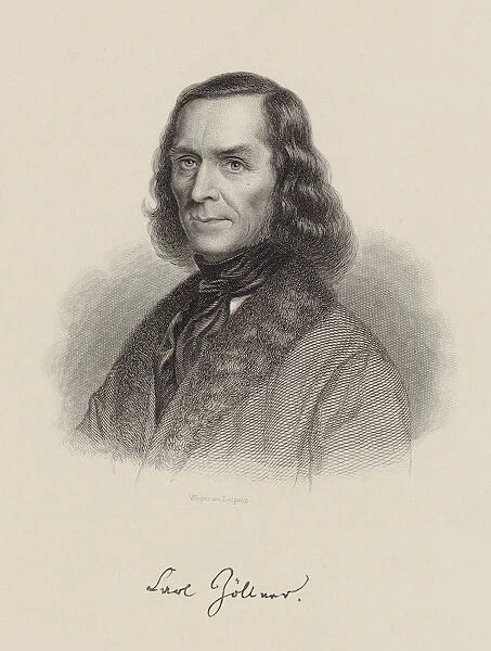 Portrait of the Composer Carl Friedrich Zollner (1800-1860), c. 1850. Creator: Weger