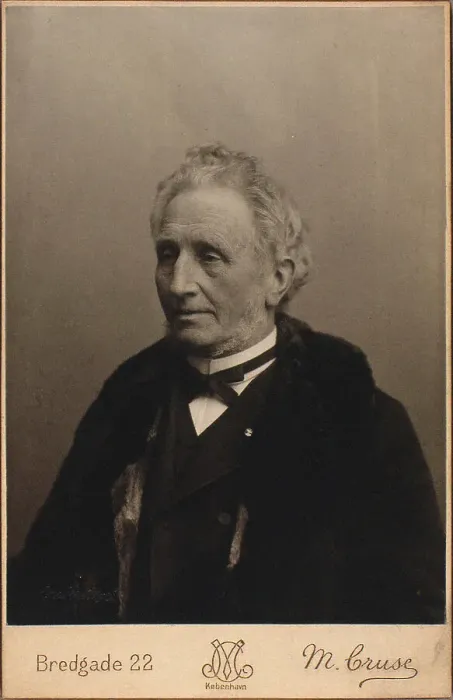 Framed Print : Portrait of the composer Carl Helsted (1818-1904). Creator: Photo studio M. Cruse