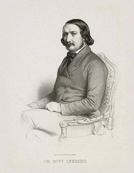 Portrait of the composer Charles Bovy-Lysberg (1821-1873). Creator: Anonymous
