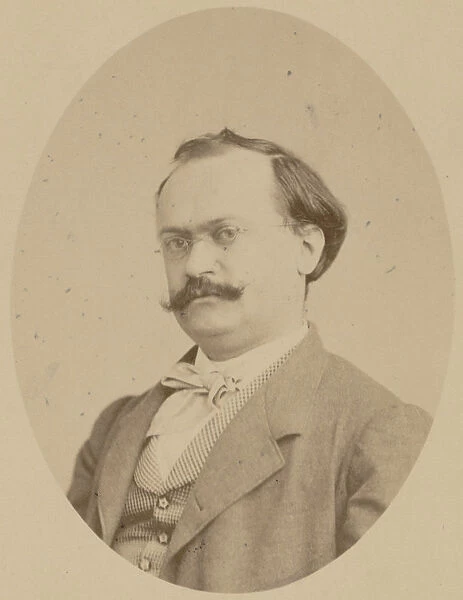 Portrait of the Composer Charles Lecocq (1832-1918), 1866. Creator: Photo studio A