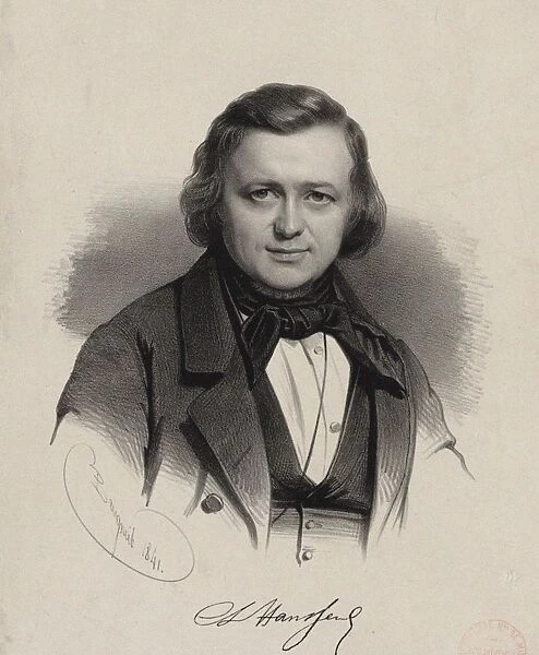 Portrait of the composer Charles-Louis Hanssens (1802-1871), 1841