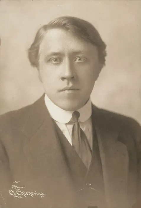 Framed Print : Portrait of the composer and conductor André Caplet (1878-1925), 1910. Creator: Photo studio Elmer Chickering, Boston Framed Print : Portrait of the composer and conductor André Caplet (1878-1925), 1910. Creator: Photo studio Elmer Chickering, Boston