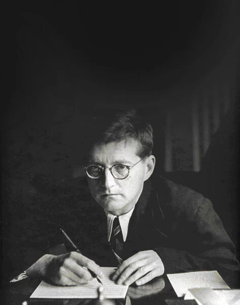 Portrait of the composer Dmitri Shostakovich (1906-1975)