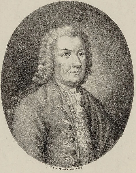 Portrait of the composer Ercole Bernabei (1622-1687), 1816