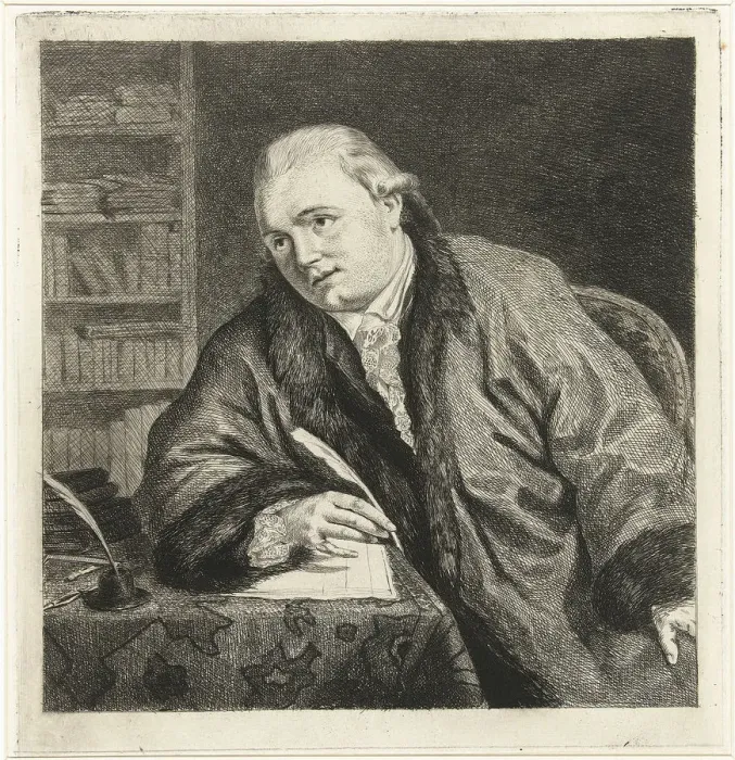 Framed Print : Portrait of the Composer and Etcher Johan Antoni Kauclitz Colizzi (1742-1808), 1780s. Artist: Coclers, Louis-Bernard (1741-1817) Framed Print : Portrait of the Composer and Etcher Johan Antoni Kauclitz Colizzi (1742-1808), 1780s. Artist: Coclers, Louis-Bernard (1741-1817)
