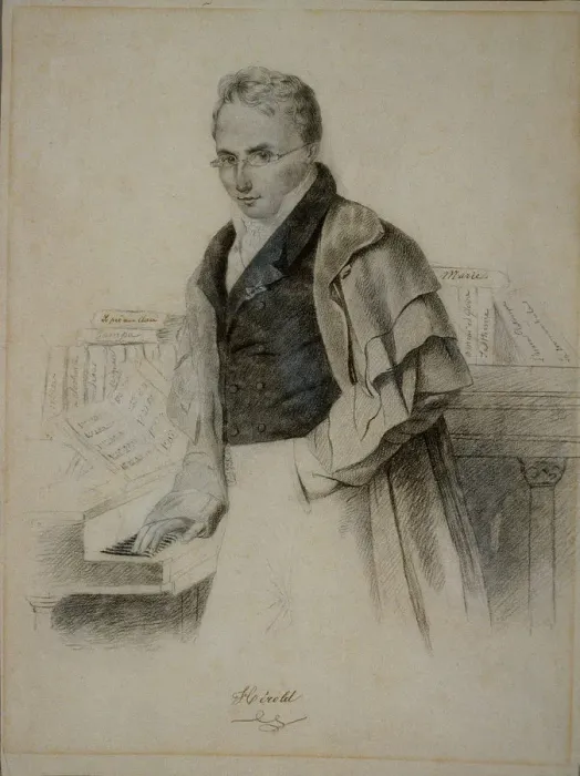 Framed Print : Portrait of the composer Ferdinand Herold (1791-1833) Framed Print : Portrait of the composer Ferdinand Herold (1791-1833)