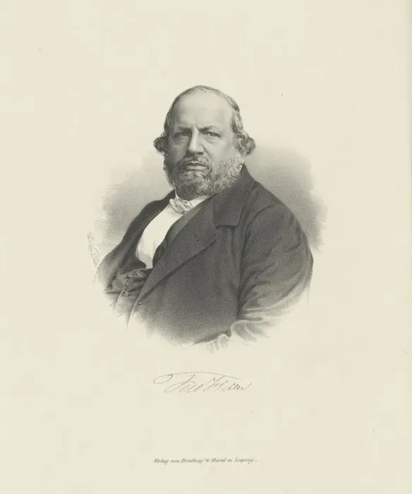Framed Print : Portrait of the composer Ferdinand von Hiller (1811-1885), c Framed Print : Portrait of the composer Ferdinand von Hiller (1811-1885), c